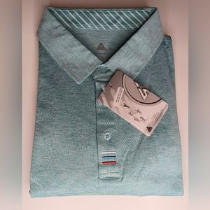 Mens Blue Sport Polo-Style Shirt.